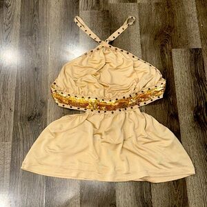 Marciano by Guess Silk & Sequins Halter Top